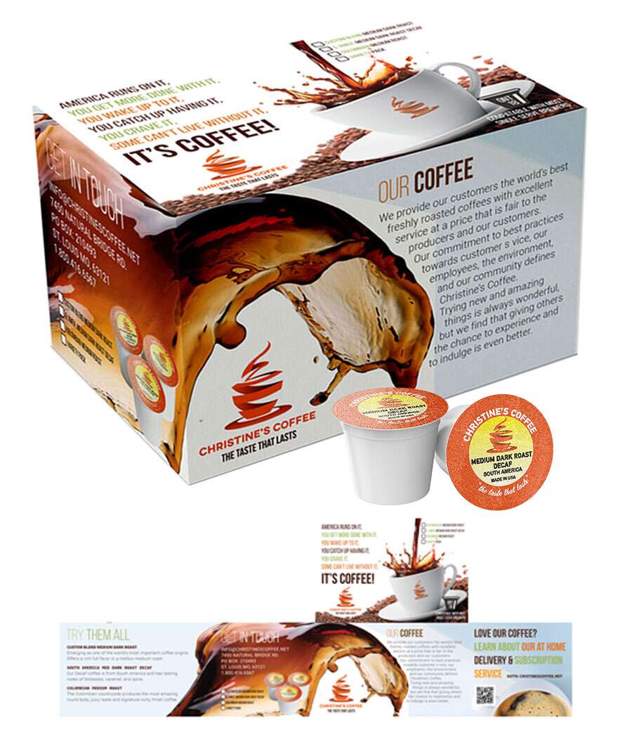 Package Design Christine's Coffee